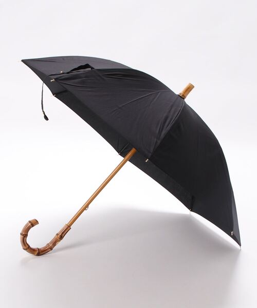 Traditional Weatherwear(トラディショナルウェザーウェア)の「Traditional Weatherwear: UMBRLL BAMB GLD(長傘・レディース・ベージュ/ブラック・FREE)」の1枚目の写真