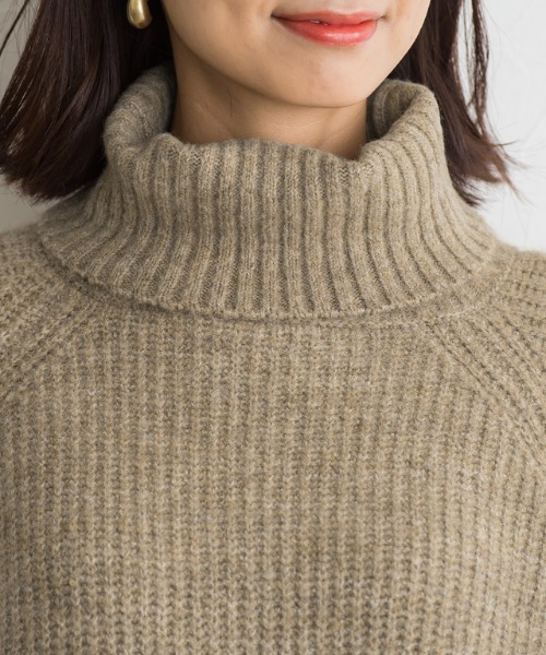 Pierrot（ピエロ）の「ふんわりウォッシャブルタートルニット（ニット/セーター・レディース・アイボリー/モカ/杢グレー・M/L）」の16枚目の写真
