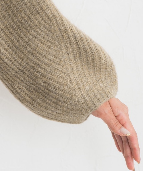 Pierrot（ピエロ）の「ふんわりウォッシャブルタートルニット（ニット/セーター・レディース・アイボリー/モカ/杢グレー・M/L）」の17枚目の写真