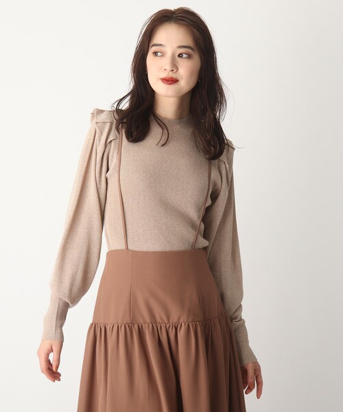 AG by aquagirl(エージーバイアクアガール)の「◆ショルダータックニット【WEB限定サイズ】(ニット/セーター・レディース・ブラック/ブラウン系その他7/ホワイト系/ベージュ系9・40/38/36)」の4枚目の写真