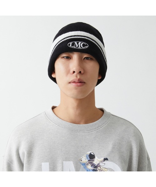 LMCの「STRIPED OVAL BEANIE（ニットキャップ/ビーニー・メンズ・ブラック/グレー/グリーン・FREE）」の14枚目の写真