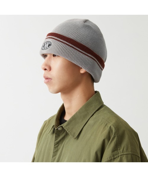 LMCの「STRIPED OVAL BEANIE（ニットキャップ/ビーニー・メンズ・ブラック/グレー/グリーン・FREE）」の8枚目の写真