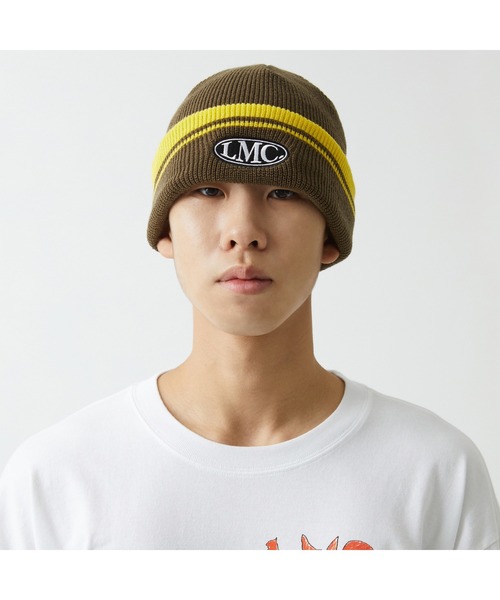 LMCの「STRIPED OVAL BEANIE（ニットキャップ/ビーニー・メンズ・ブラック/グレー/グリーン・FREE）」の5枚目の写真