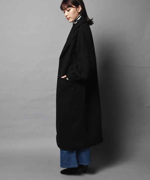 ARCANUM DESIGN（アルカナムデザイン）の「WEB限定 ARL ボリュームスリーブラグランコート（ステンカラーコート・レディース・ブラック/ブルー/アイボリー/モカ・FREE）」の19枚目の写真