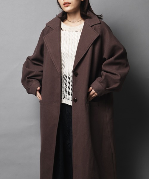 ARCANUM DESIGN（アルカナムデザイン）の「WEB限定 ARL ボリュームスリーブラグランコート（ステンカラーコート・レディース・ブラック/ブルー/アイボリー/モカ・FREE）」の22枚目の写真