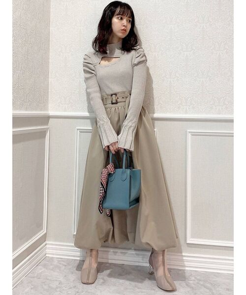 dazzlin（ダズリン）の「レディバルーンロングスカート（スカート・レディース・ベージュ/グリーン・FREE）」の11枚目の写真