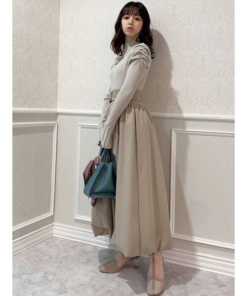 dazzlin（ダズリン）の「レディバルーンロングスカート（スカート・レディース・ベージュ/グリーン・FREE）」の7枚目の写真