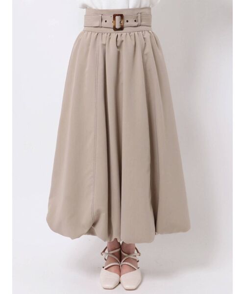 dazzlin（ダズリン）の「レディバルーンロングスカート（スカート・レディース・ベージュ/グリーン・FREE）」の5枚目の写真