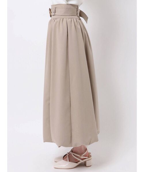 dazzlin（ダズリン）の「レディバルーンロングスカート（スカート・レディース・ベージュ/グリーン・FREE）」の4枚目の写真