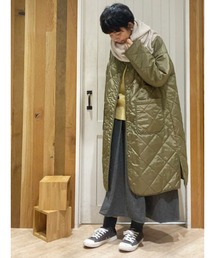 ロングキルティングジャケット