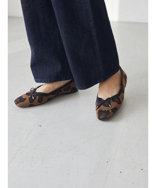 AMERICAN HOLIC（アメリカンホリック）の「3Dニットバレエシューズ（パンプス・レディース・その他1/グリーン/レオパード/ブラック・M/L/S）」の22枚目の写真