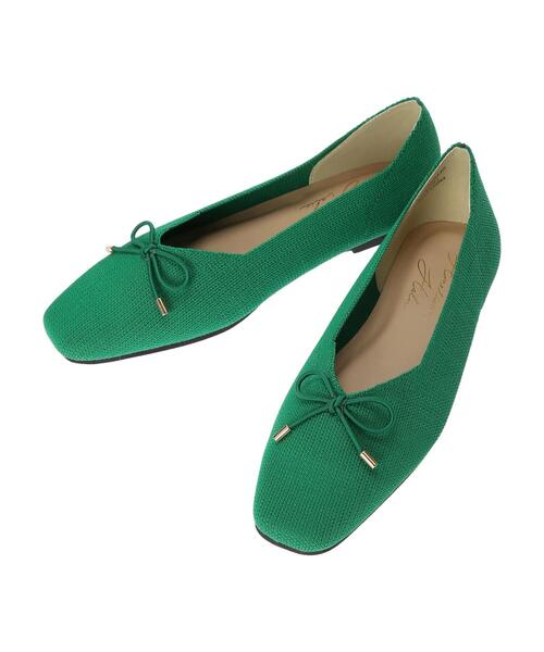 AMERICAN HOLIC（アメリカンホリック）の「3Dニットバレエシューズ（パンプス・レディース・その他1/グリーン/レオパード/ブラック・M/L/S）」の20枚目の写真