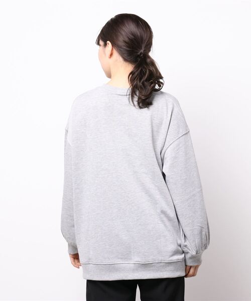 ehka sopo（エヘカソポ）の「カレッジロゴビッグスウェット（スウェット・レディース・オフホワイト/グレー/ネイビー/ブラウン・ﾌﾘ-）」の6枚目の写真