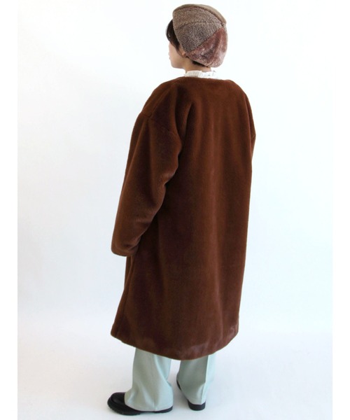 ehka sopo（エヘカソポ）の「カレッジロゴビッグスウェット（スウェット・レディース・オフホワイト/グレー/ネイビー/ブラウン・ﾌﾘ-）」の14枚目の写真