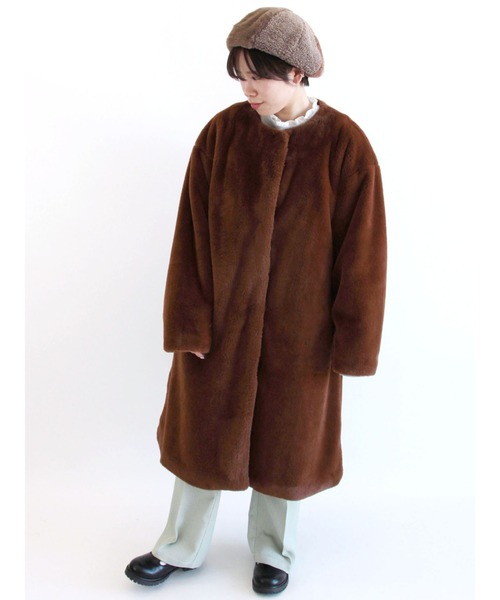 ehka sopo（エヘカソポ）の「カレッジロゴビッグスウェット（スウェット・レディース・オフホワイト/グレー/ネイビー/ブラウン・ﾌﾘ-）」の15枚目の写真