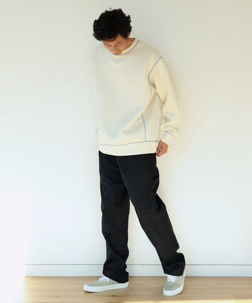 B:MING by BEAMS(ビーミングバイビームス)の「B:MING by BEAMS / ライトポンチ カラーステッチ クルーネック スウェットシャツ(スウェット・メンズ・オレンジ/ブルー/グリーン/ホワイト系その他5・SMALL/MEDIUM/LARGE/X-LARGE)」の7枚目の写真