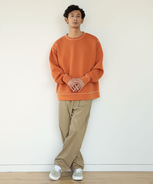 B:MING by BEAMS(ビーミングバイビームス)の「B:MING by BEAMS / ライトポンチ カラーステッチ クルーネック スウェットシャツ(スウェット・メンズ・オレンジ/ブルー/グリーン/ホワイト系その他5・SMALL/MEDIUM/LARGE/X-LARGE)」の5枚目の写真