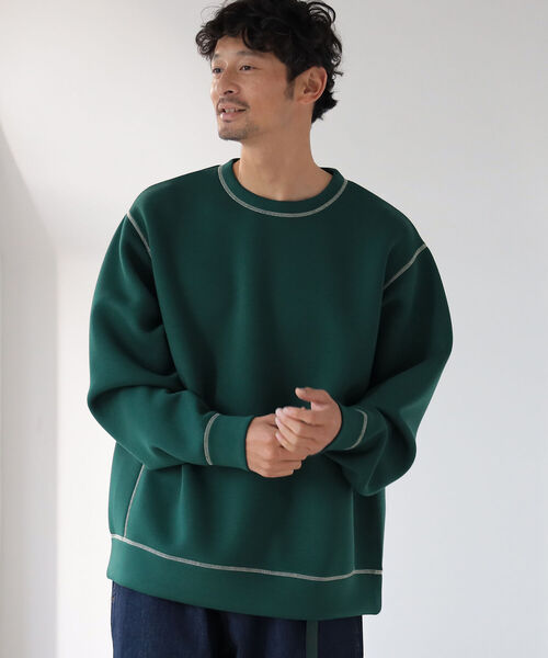 B:MING by BEAMS(ビーミングバイビームス)の「B:MING by BEAMS / ライトポンチ カラーステッチ クルーネック スウェットシャツ(スウェット・メンズ・オレンジ/ブルー/グリーン/ホワイト系その他5・SMALL/MEDIUM/LARGE/X-LARGE)」の13枚目の写真
