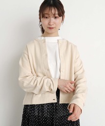 ●aimer Presscotton甘撚裏毛カーディガン