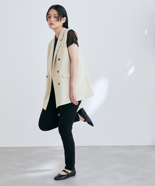 ADAM ET ROPE'（アダムエロペ）の「【WEB限定】メリージェーンフラット（パンプス・レディース・ブラック/オフホワイト・23.5cm/24.5cm/23.0cm/24.0cm）」の12枚目の写真