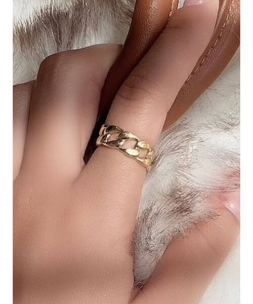 RESEXXY(リゼクシー)の「design chain ring(リング・レディース・シルバー/ゴールド・10/7/13)」の1枚目の写真