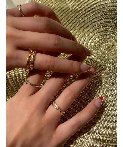 RESEXXY(リゼクシー)の「design chain ring(リング・レディース・シルバー/ゴールド・10/7/13)」の9枚目の写真