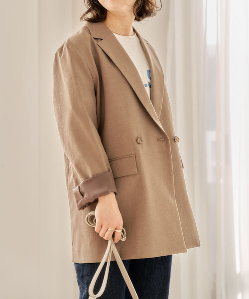 JOURNAL STANDARD(ジャーナルスタンダード)の「サマーオックスジャケット◆(テーラードジャケット・レディース・ブラック/ブラウン/ブラック系その他・FREE)」の17枚目の写真