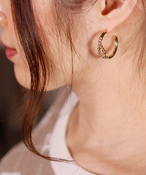 ツイストチェーンフープピアス ピアス 両耳用 Lipservice リップサービス のファッション通販 Zozotown