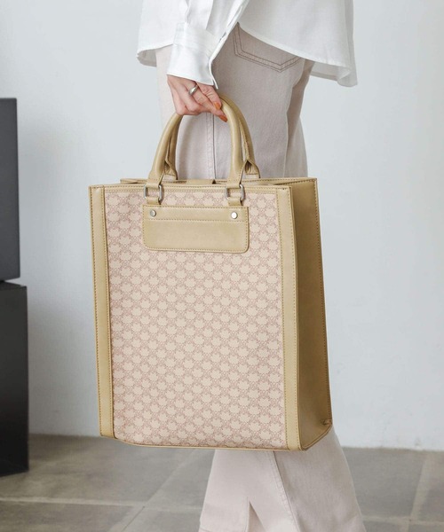 SENSE OF PLACE by URBAN RESEARCH（センスオブプレイスバイアーバンリサーチ）の「A4フレームトートバッグ（トートバッグ・レディース・ブラック/ブラウン/ベージュ系その他・ONE）」の13枚目の写真