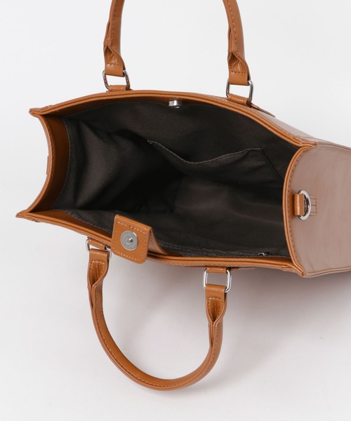 SENSE OF PLACE by URBAN RESEARCH（センスオブプレイスバイアーバンリサーチ）の「A4フレームトートバッグ（トートバッグ・レディース・ブラック/ブラウン/ベージュ系その他・ONE）」の9枚目の写真