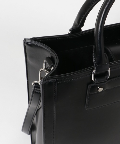 SENSE OF PLACE by URBAN RESEARCH（センスオブプレイスバイアーバンリサーチ）の「A4フレームトートバッグ（トートバッグ・レディース・ブラック/ブラウン/ベージュ系その他・ONE）」の11枚目の写真