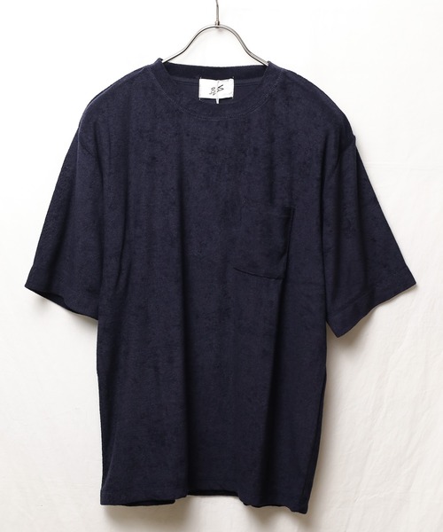 INNOCENT(イノセント)の「『RDS』ポケット付きパイルTシャツ(Tシャツ/カットソー・レディース・ブラック/アイボリー/ネイビー/ベージュ/イエロー/ピンク・MEDIUM/LARGE)」の4枚目の写真