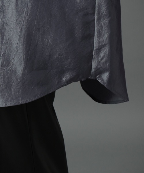 HARE(ハレ)の「シャイニーロングシャツ(HARE)(シャツ/ブラウス・メンズ・ブラック/ピンク/ブルー・SMALL/MEDIUM)」の19枚目の写真