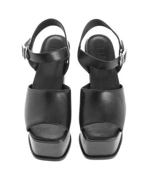 GYDA(ジェイダ)の「アンクルベルトチャンキーサンダル(サンダル・レディース・ブラック/オフホワイト・SMALL/MEDIUM/LARGE)」の15枚目の写真