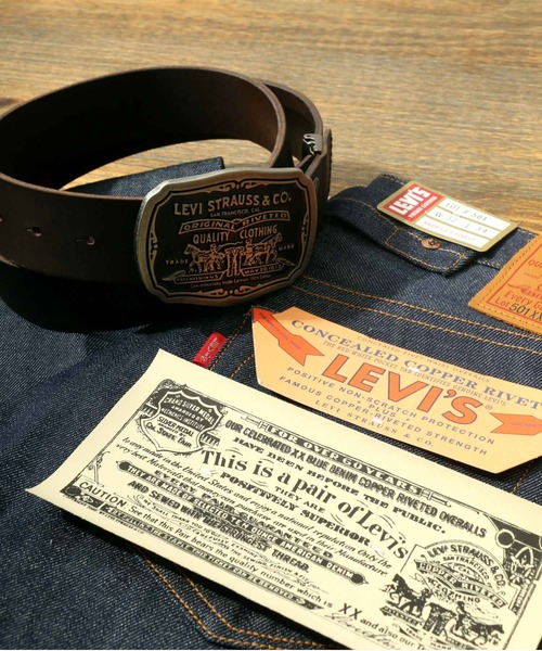 セール】Levi's/リーバイス TWO HORSE バックル レザーベルト（ベルト