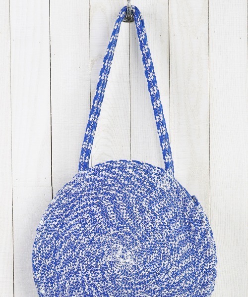 MILLION CARATS（ミリオンカラッツ）の「【LOVESTITCH】カリフォルニアの老舗ブランドが手掛けるラウンドトート（ショルダーバッグ・レディース・ブルー・FREE）」の2枚目の写真