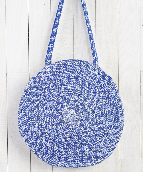MILLION CARATS（ミリオンカラッツ）の「【LOVESTITCH】カリフォルニアの老舗ブランドが手掛けるラウンドトート（ショルダーバッグ・レディース・ブルー・FREE）」の3枚目の写真