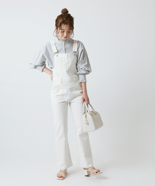 B.C STOCK(ベーセーストック)の「スタンドフリルブラウス(シャツ/ブラウス・レディース・ホワイト/ピンク/ブルー/グリーン・FREE)」の10枚目の写真