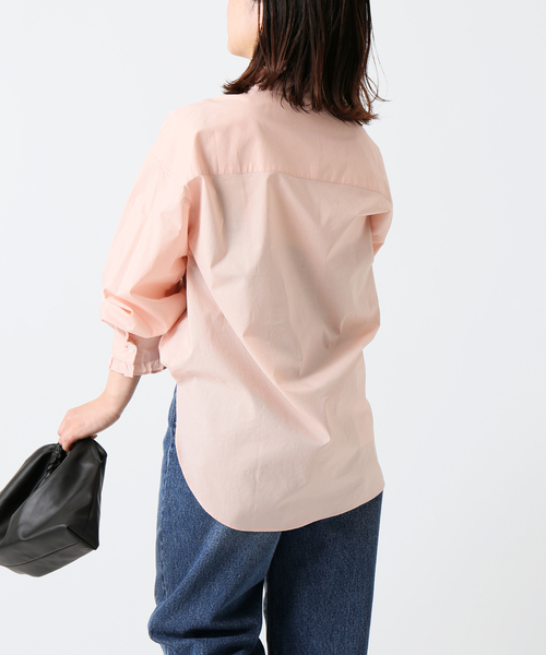 B.C STOCK(ベーセーストック)の「スタンドフリルブラウス(シャツ/ブラウス・レディース・ホワイト/ピンク/ブルー/グリーン・FREE)」の18枚目の写真