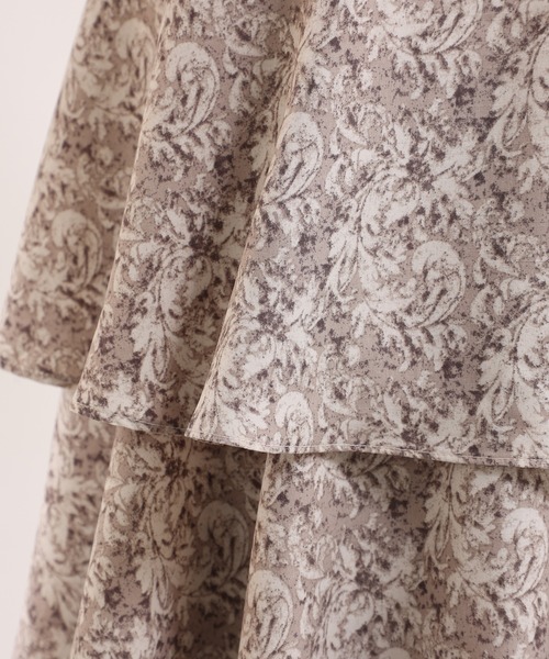 one after another NICE CLAUP（ワンアフターアナザーナイスクラップ）の「ティアードロングスカート（スカート・レディース・アイボリー/モカ/ブラウン系その他・FREE）」の6枚目の写真