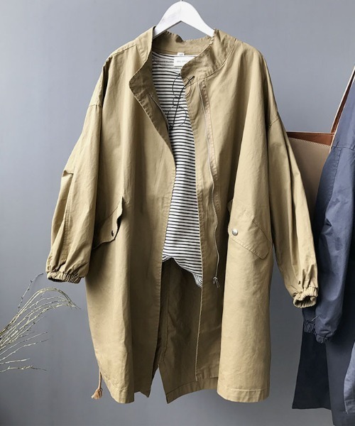 MAISON BREEZE(メゾンブリーズ)の「【MAISON BREEZE】ライトモッズコート M-65 KNF(モッズコート・レディース・ブラック/ベージュ/グレー・FREE)」の1枚目の写真