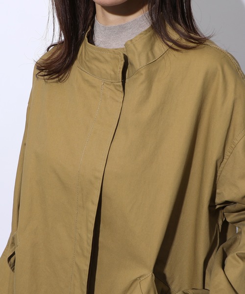 MAISON BREEZE(メゾンブリーズ)の「【MAISON BREEZE】ライトモッズコート M-65 KNF(モッズコート・レディース・ブラック/ベージュ/グレー・FREE)」の10枚目の写真