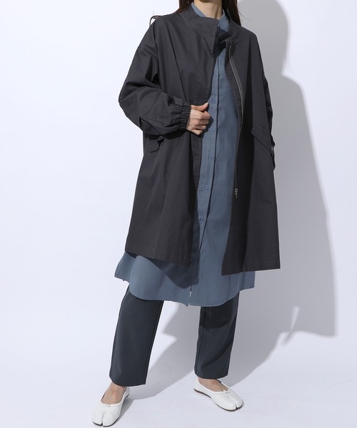 MAISON BREEZE(メゾンブリーズ)の「【MAISON BREEZE】ライトモッズコート M-65 KNF(モッズコート・レディース・ブラック/ベージュ/グレー・FREE)」の6枚目の写真