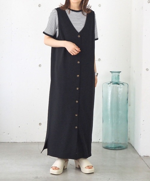 tiptop（ティップトップ）の「前後2wayジャンパースカート（ジャンパースカート・レディース・アイボリー/ブラック・FREE）」の17枚目の写真