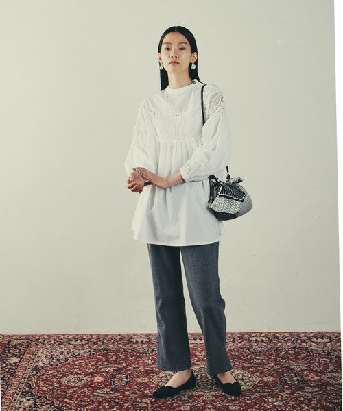 LAYMEE（レイミー）の「Scarf bag / スカーフバッグ（ショルダーバッグ・レディース・グリーン/ブラック/ピンクベージュ・FREE）」の15枚目の写真