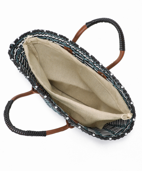 B.C STOCK（ベーセーストック）の「チューブバスケットバッグ（かごバッグ・レディース・ブラウン/ベージュ/ブルー・FREE）」の21枚目の写真