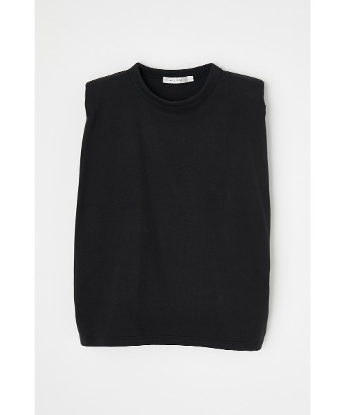 MOUSSY(マウジー)の「PADDED SHOULDER SLEEVELESS トップス(タンクトップ・レディース・ホワイト/ブラック/ライトピンク/キナリ・FREE)」の13枚目の写真