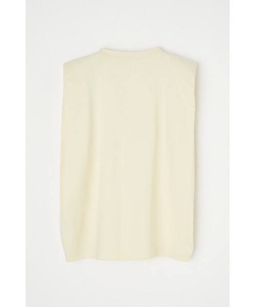 MOUSSY(マウジー)の「PADDED SHOULDER SLEEVELESS トップス(タンクトップ・レディース・ホワイト/ブラック/ライトピンク/キナリ・FREE)」の8枚目の写真