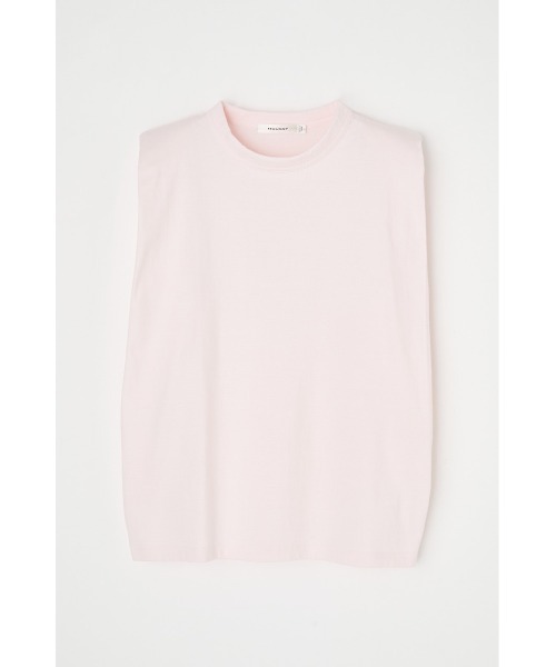MOUSSY(マウジー)の「PADDED SHOULDER SLEEVELESS トップス(タンクトップ・レディース・ホワイト/ブラック/ライトピンク/キナリ・FREE)」の12枚目の写真