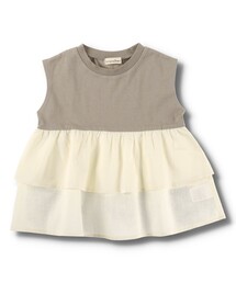 BRANSHES | 裾フリル半袖Tシャツ(Tシャツ/カットソー)